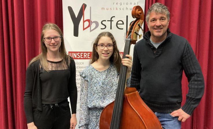 v.l.n.r.: Lisa Berger, Livia Schuller, Johann Kaar (Foto: Musikschule Ybbsfeld)