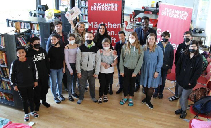 Integrationsbotschafter in der Mittelschule Amstetten (Foto: Z:Ö)
