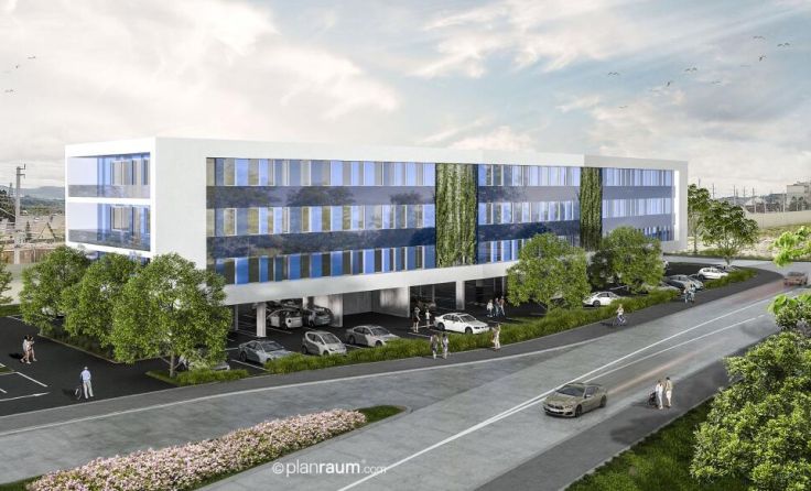 So soll das neue Gesundheits-Institut in Amstetten aussehen (Foto: Planraum.com)