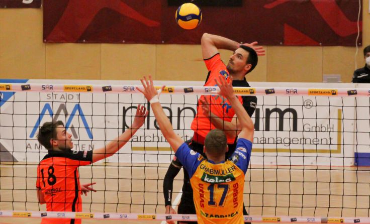 VCA Amstetten NÖ gg. SK Zadruga Aich/Dob (Foto: Peter Maurer/SportPR/VCA)