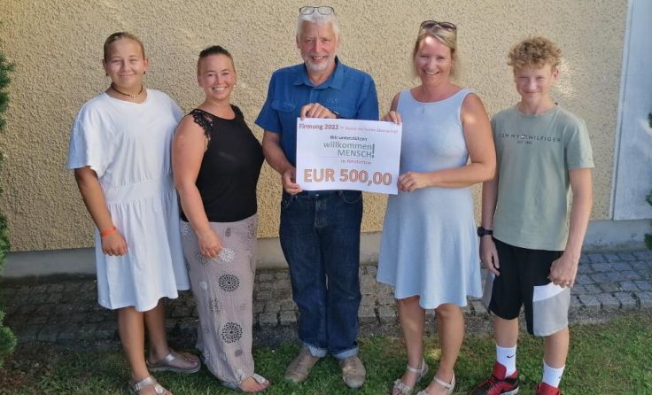 (V. l.) Ilvie und Monika Brandl, Christian Köstler, Iris und Felix Erhart (Foto: Pfarre Ferschnitz)