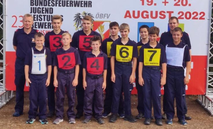 Feuerwehrjugend Kürnberg bei den Bezirksjugendleistungsbewerben. (Foto: Bfkdo Amstetten)