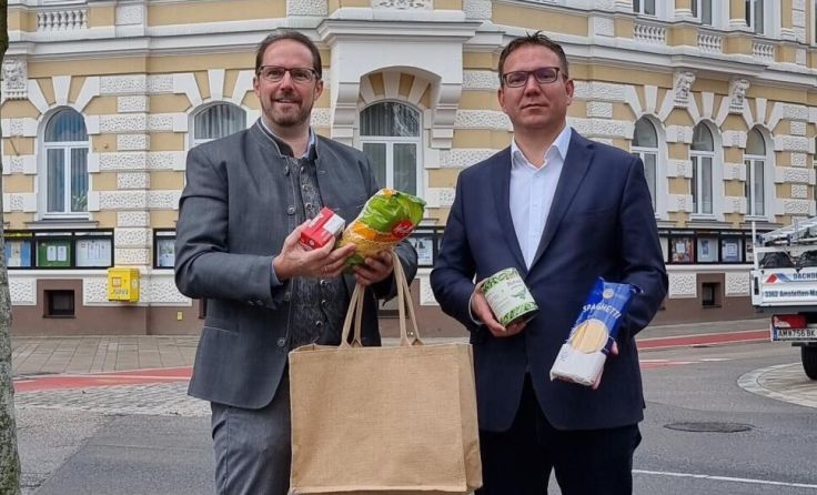 Vzbgm. Markus Brandstetter und Bgm. Christian Haberhauer (Foto: Volkspartei Amstetten)