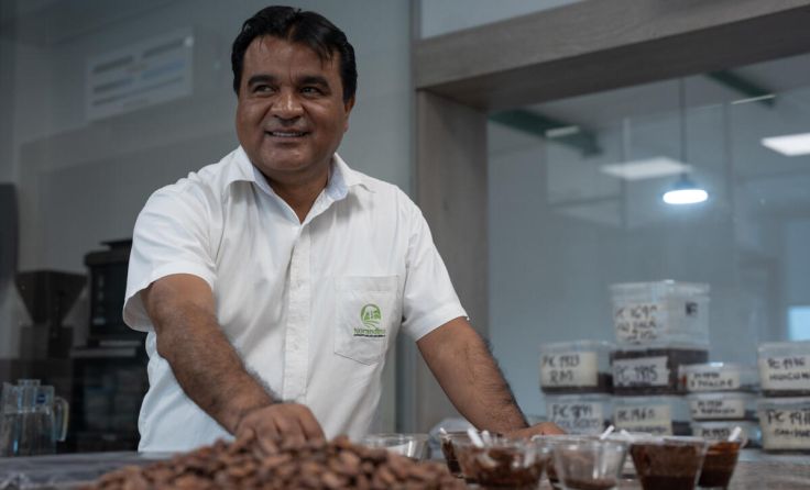 Santiago Paz López von der Kooperative NorAndino in Peru (Foto: 2022 Angela Ponce)