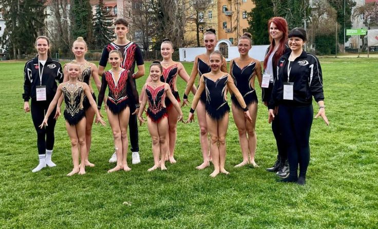 Freude bei der Sportakrobatik-Gruppe aus Amstetten (Foto: ATUS Amstetten)