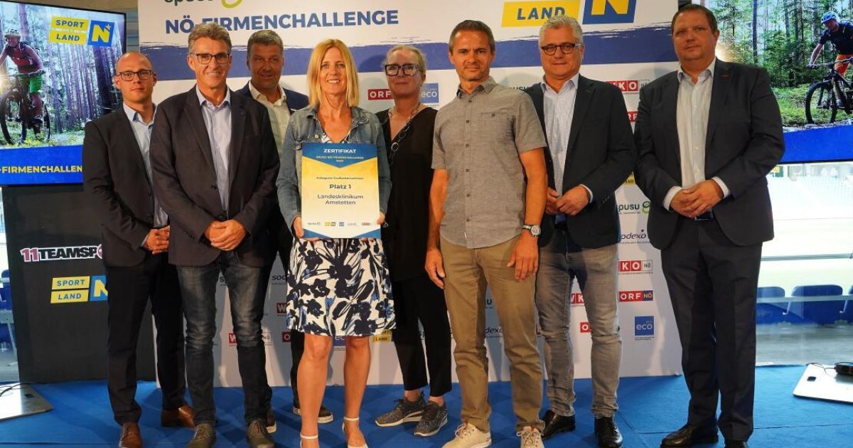 Landesklinikum Amstetten ist sportlichstes Unternehmen Niederösterreichs