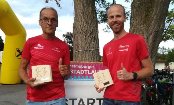 Freude bei Anton Waser (l.) und Michael Gröblinger vom LC Neufurth (Foto: Privat)