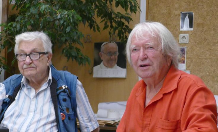 Referent Leo Gabriel (l.) mit Organisator Kaplan Franz Sieder (Foto: Alois Reisenbichler)