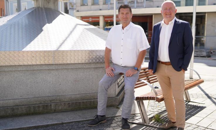 (V. l.) SPÖ-Klubsprecher Helfried Blutsch und Stadtrat Bernhard Wagner (Foto: SPÖ)