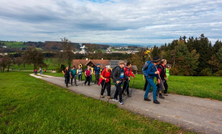 Gemeinsames Pilgern im Mostviertel (Foto: Klaus Hinterbuchinger)