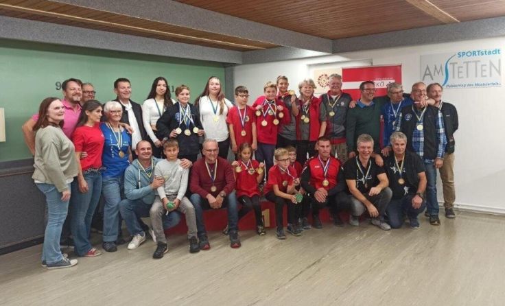 Die erfolgreichen Sportschützen des ESV Amstetten (Foto: ESV Sportschützen)