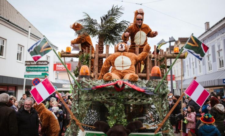 Faschingsumzug in Amstetten (Foto: Daniel Schalhas | Inshot)