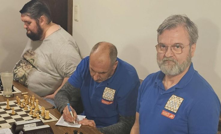 (V. l.) Franz Schmoll, Franz Zuser und Winfried Wadsack (Foto: Schachklub Amstetten)