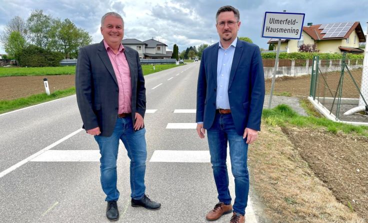 (V. l.) Ortsvorsteher Anton Geister und Ortsvorsteher Manuel Scherscher (Foto: Stadt Amstetten)