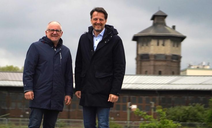 (V. l.) Baustadtrat Bernhard Wagner und Vizebürgermeister Gerhard Riegler (Foto: SPÖ)