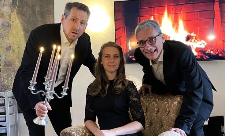 Die Darsteller der Theatergruppe "ulk" freuen sich bereits auf die Vorstellungen. (Foto: mai)