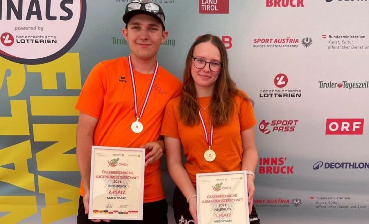 Freuten sich über die Erfolge: Stefan Nader und Sandra Irxenmayer (Foto: MGC ASKÖ Ybbstal)