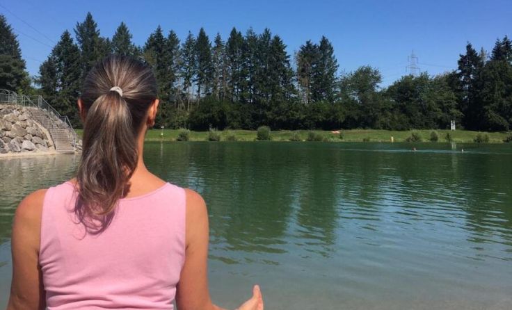 Outdoor-Yoga mit Mirjam Langer (Foto: Langer)