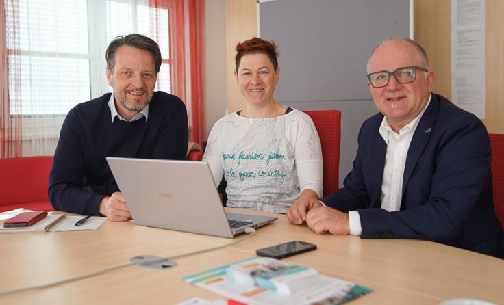 Die SPÖ-Politiker Gerhard Riegler, Birgit Kern und Bernhard Wagner (v. l.) (Foto: SPÖ)
