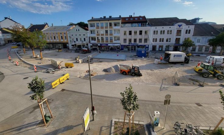 Der neue Belag wurde aufgetragen. (Foto: Stadt Amstetten)