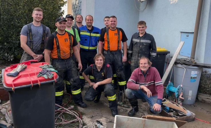 Ybbstaler Kameraden halfen in Loosdorf. (Foto: Bfkdo Amstetten)