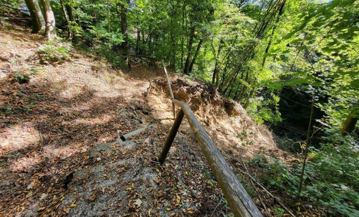 Hangrutschung im Bereich Höllgraben (Foto: Stadt Amstetten)