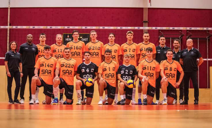 Der Kader des VCA Amstetten NÖ für die Saison 2024/25 (Foto: Peter Maurer/VCA)