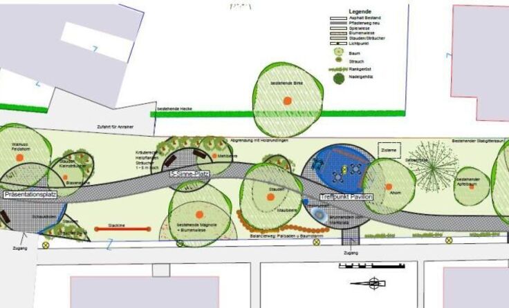Plan des zukünftigen "Georgsparks" (Foto: zVg Marktgemeinde St. Georgen/Ybbsfelde)