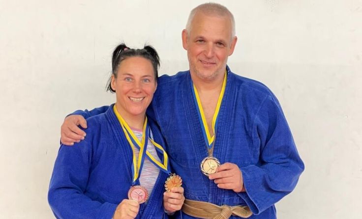 Erfolgreich in Kottingbrunn: Jasmin Gruber und Christian Gütl (Foto: Judo Union Amstetten)