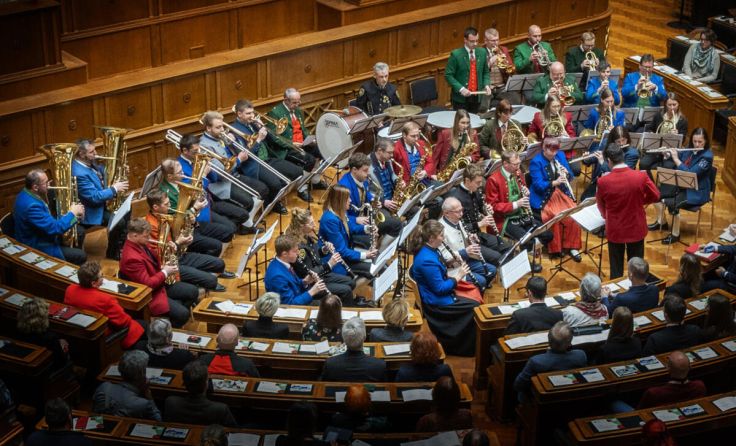 Die Mostviertler Bläserphilharmonie (Foto: Parlamentsdirektion/Bubu Dujmic)