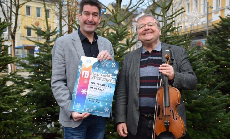 (V. l.) Kulturstadtrat Stefan Jandl und Musikschuldirektor Markus Baumann (Foto: Stadt Amstetten)
