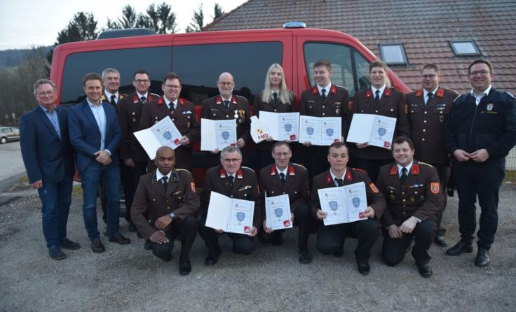 Jahresmitgliederversammlung bei der Betriebsfeuerwehr Mondi-Neusiedler (Foto: Wolfgang Zarl)