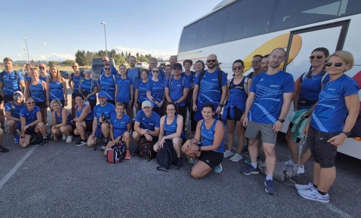 Mitarbeiterinnen und Mitarbeiter des Landesklinikum Amstetten beim Vision Run (Foto: LK Amstetten)