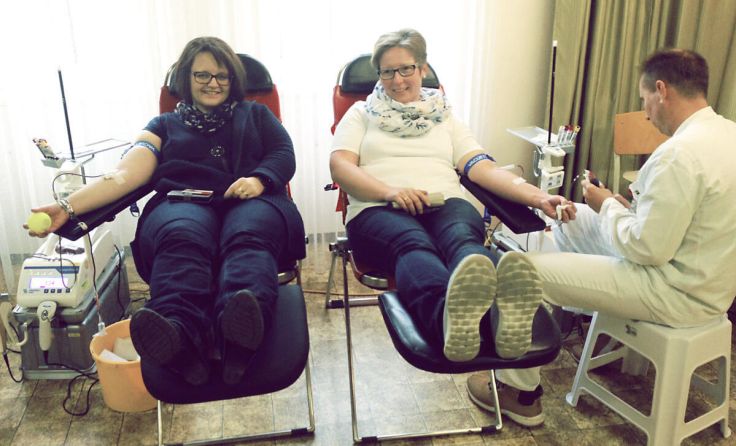 Blutspendeaktion am 12. Oktober in der Salesianerpfarre Amstetten Herz Jesu (Foto: Wolfgang Zarl)