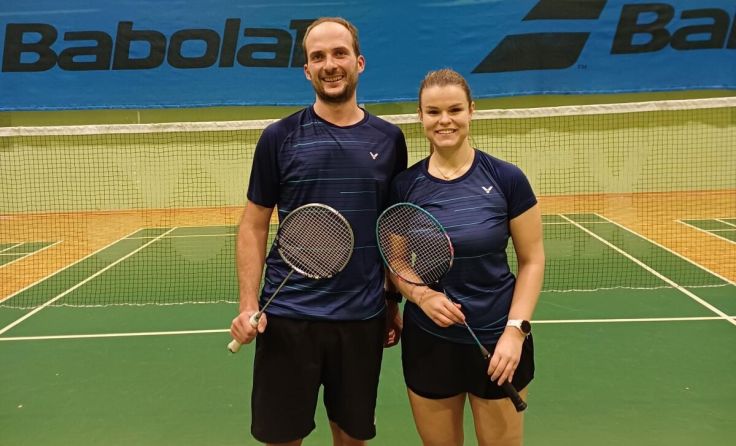 Philipp Fritz und Denise Sendlhofer (Foto: Sportunion Badminton St.Peter /Au)