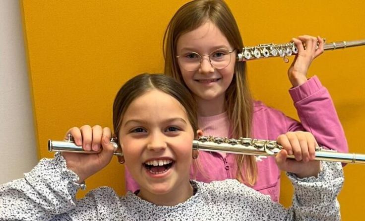 Die jungen Musikerinnen freuen sich auf die Konzerttage. (Foto: Karin Lassnig/LMS Wilhering)