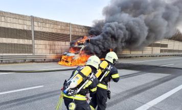 Transporterbrand bei Sankt Georgen im Attergau
