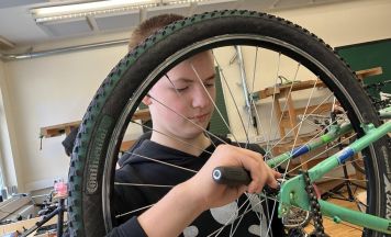 Fahrradflohmarkt in der Polytechnischen Schule Enns