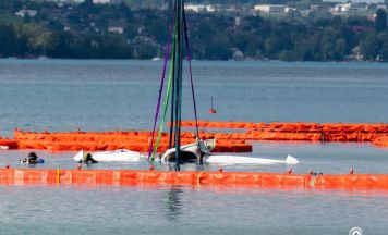 Verunglücktes Kleinflugzeug aus Attersee geborgen