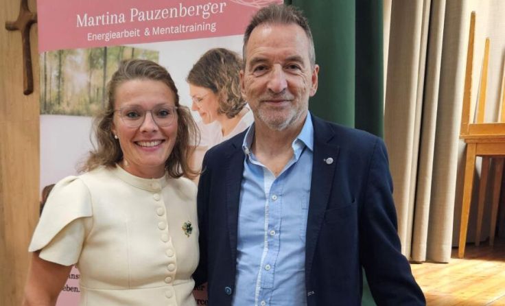 Martina Pauzenberger mit Mediziner Christian Neuburger (Foto: Martina Pauzenberger)