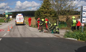 Kreuzungscrash zweier PKW in Steinerkirchen an der Traun endet glimpflich