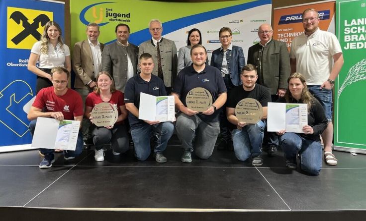 Die Stockerlplätze der Agrarolympiade (Foto: Landjugend Oberösterreich)