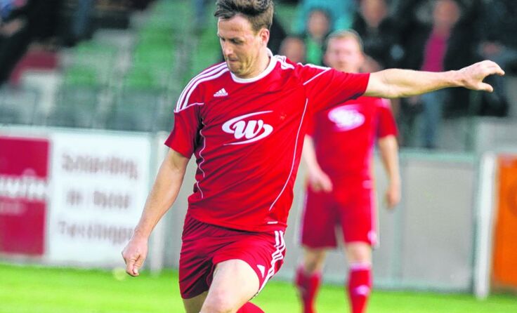 Daniel Haderer schoss den SK Schärding gegen Utzenaich in Führung. Foto: Furtner