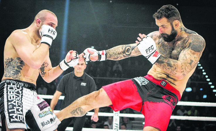 Alessio Sakara (r.) zählt zu den Topstars der Mixed Martial Arts Szene. Foto: FFC