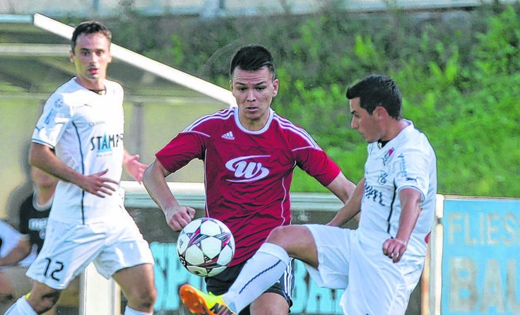Der SK Schärding (Mi.) setzte sich über den FC Braunau hinweg. Foto: Furtner