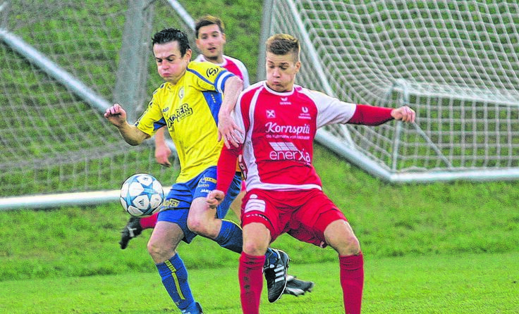 Sein zehntes Saisontor erzielte SU Lembachs Stefan Hinterleitner (l.). Foto: Pirkes