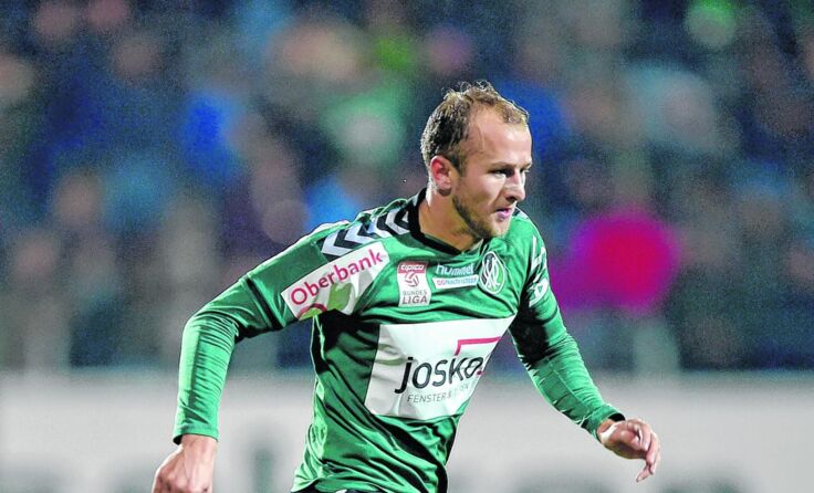 Gernot Trauners drittes Saisontor brachte der SV Josko Ried einen Punkt. Foto: GEPA