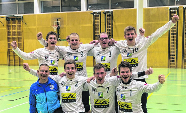 Ihre Rückkehr in die Eliteliga feiern die Herren von DSG UKJ Froschberg. Foto: DSG