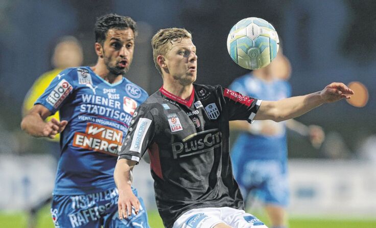 Zwei wichtige Punkte ließ der LASK (r. Maximilian Ullmann) liegen. Foto: GEPA