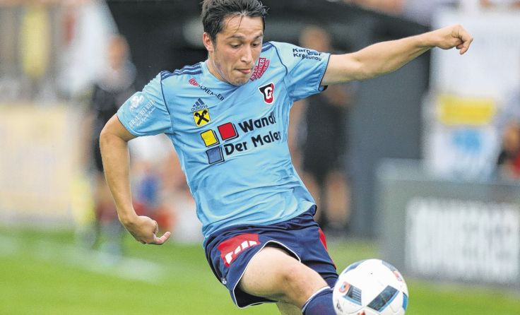 Florian Penninger erzielte Gurtens Goldtor gegen Sturm Amateure. Foto: Furtner